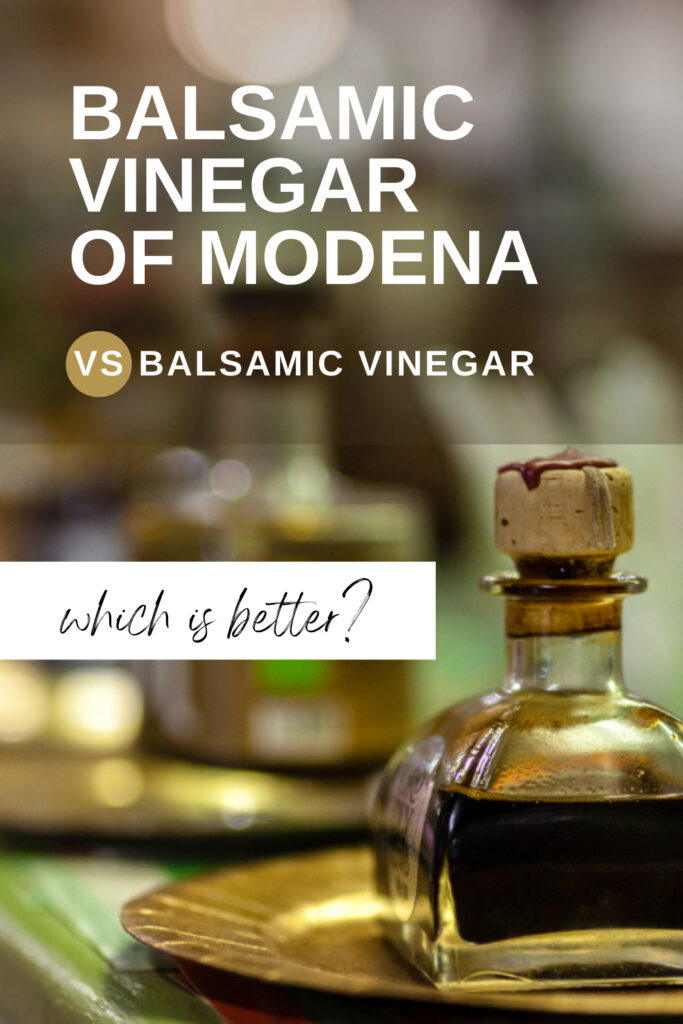 Italian balsamic vinegar