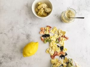 lemon artichoke pasta