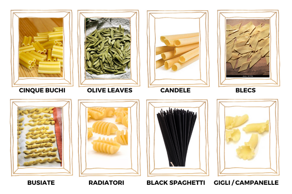 pasta shapes with pictures