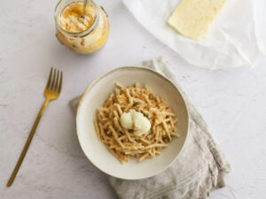 asiago cauliflower pasta