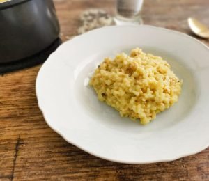 white balsamic vinegar risotto