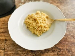 white balsamic vinegar risotto