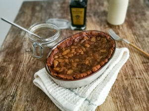 crostata with balsamic pear jam