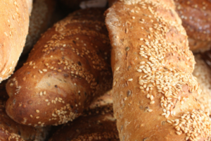 Pane con la giuggiulena is a bread with sesame seeds from Calabria