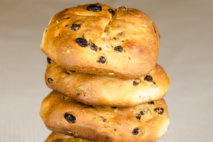 Pane di Ramerino is a Tuscan bread and its name comes from rosmarino, which is used for its recipe