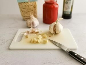prepare the garlic