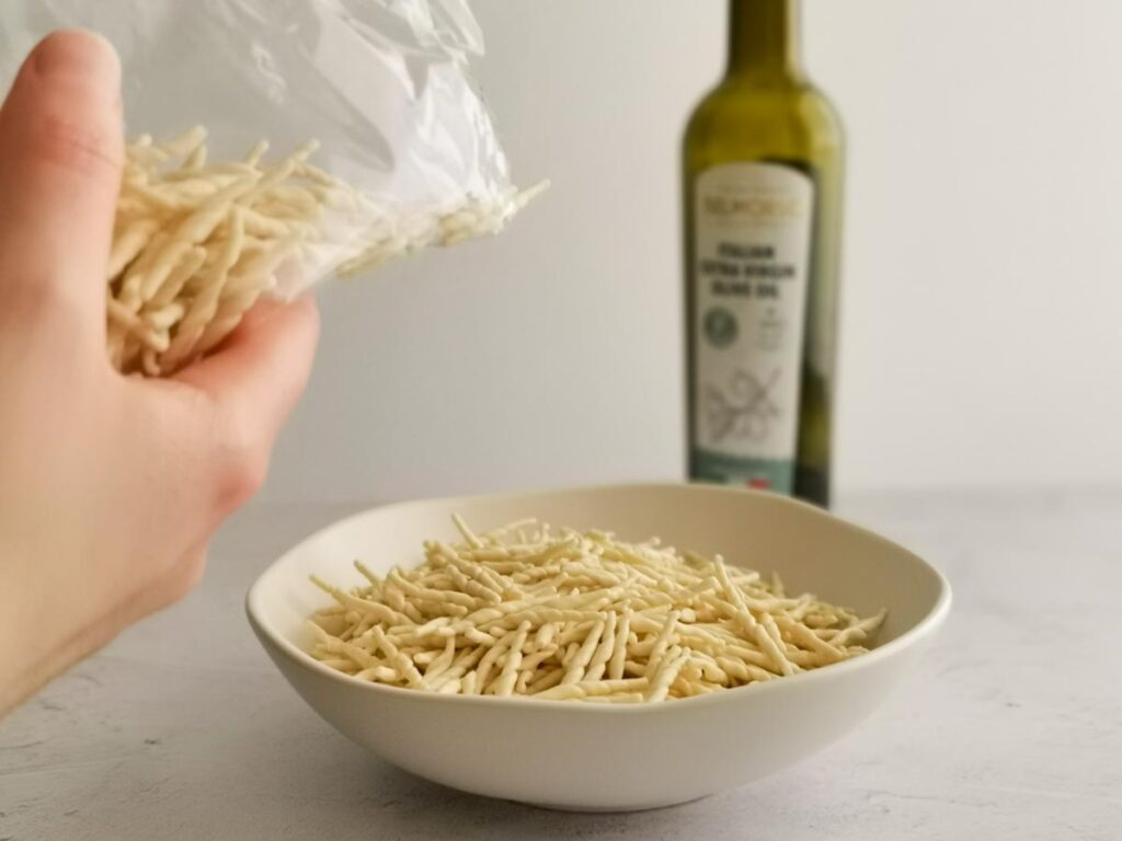 Italian artisan trofie pasta