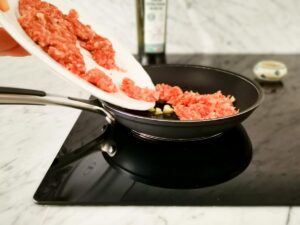 cooking Italian sausage