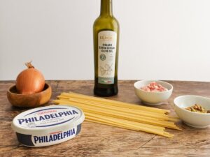 ingredients for cream cheese pasta