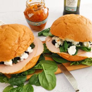 Italian goat cheese sandwich