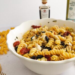 cold pasta with Italian dressing