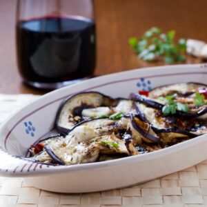 grilled aubergines