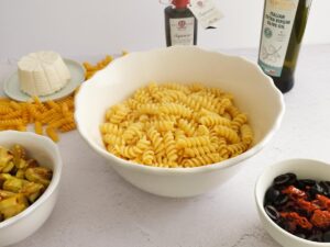 pasta with Italian dressing