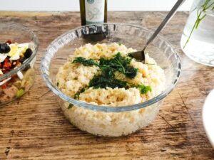 rice with parsley and olive oil