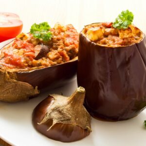 stuffed aubergines