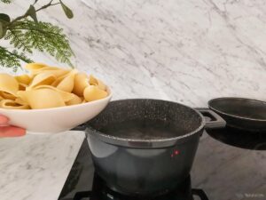 boiling large pasta shells conchiglie