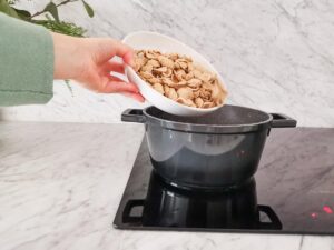 boiling orecchiette pasta