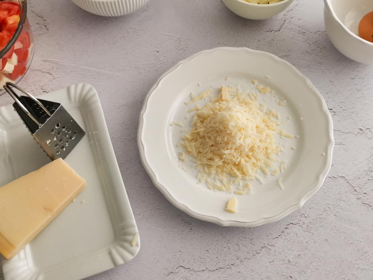 grating parmesan