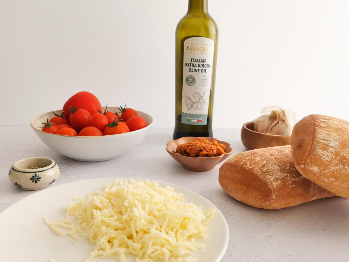 ingredients for bruschetta