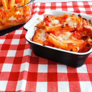 mozzarella pasta bake