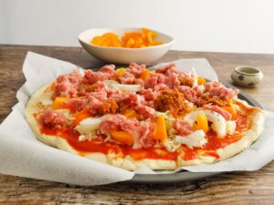 Italian sausage on pizza