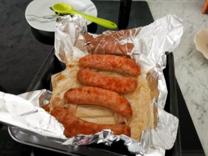 baked Italian sausages