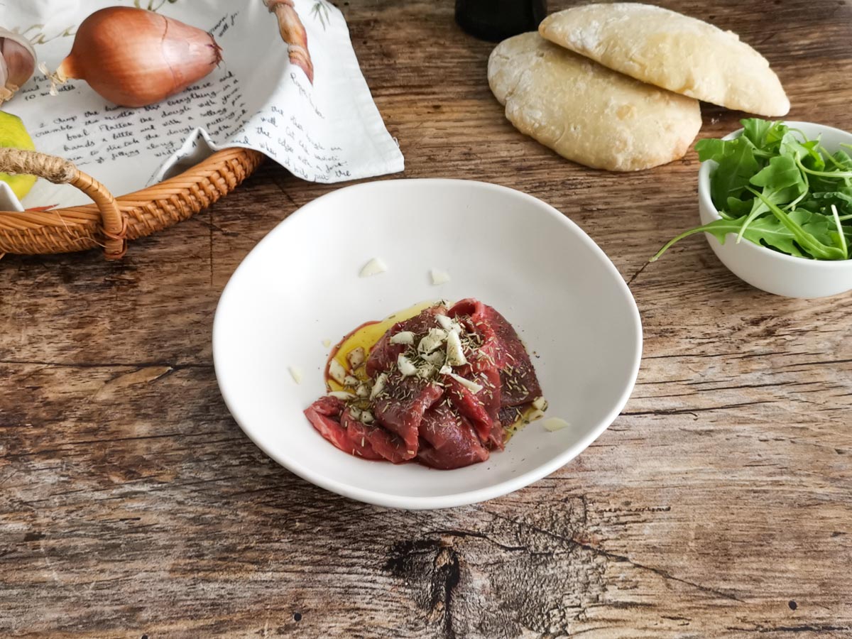 Balsamic &amp; Provolone Ciabatta Steak Sandwich – Belmorso Italian Gourmet