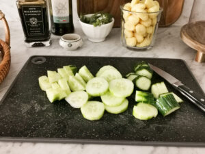 cucumber for panzanella