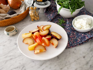 plums for balsamic chicken salad recipe