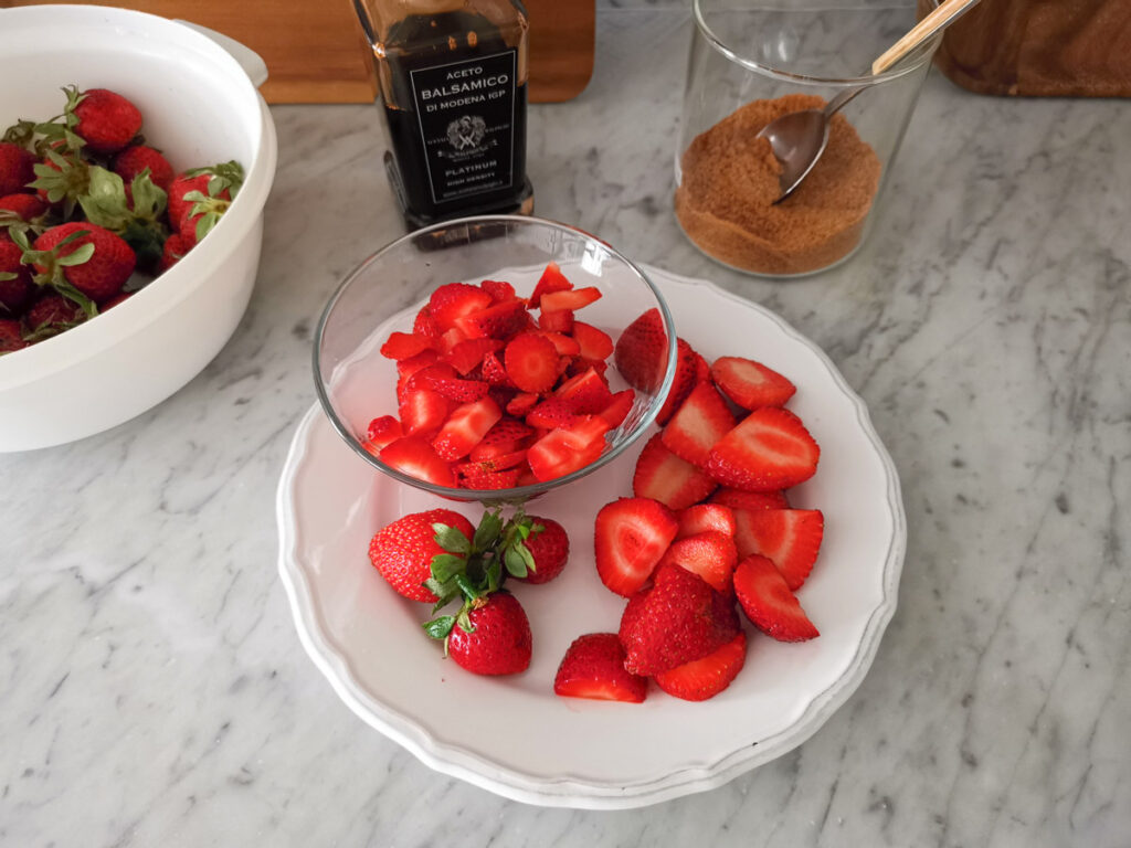 strawberries in tiramisu