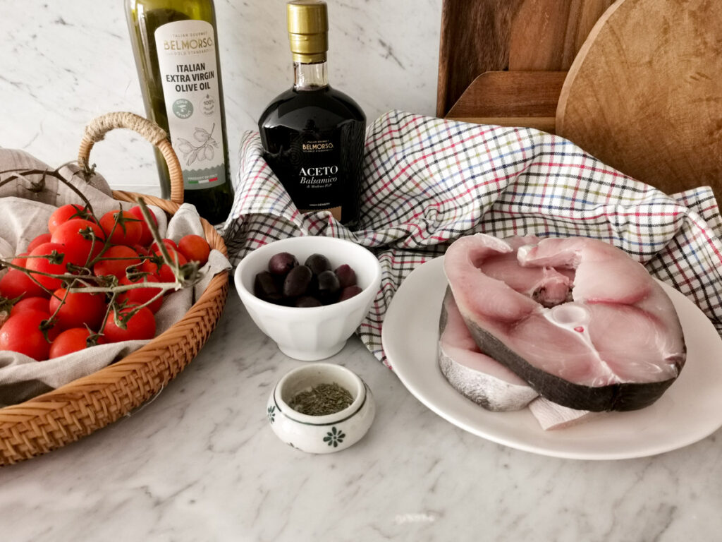 balsamic baked swordfish ingredients