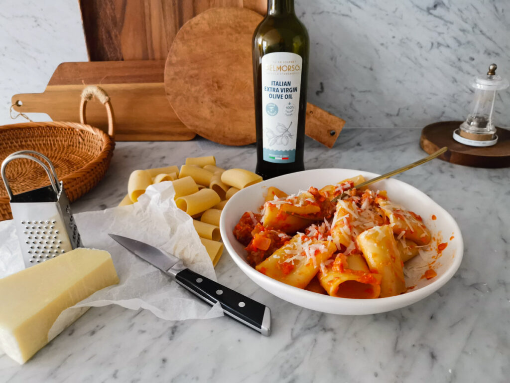 paccheri sausage alla zozzona 