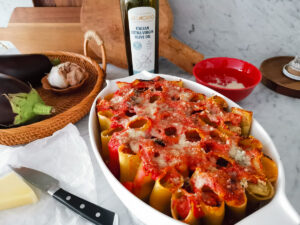 Sicilian stuffed baked paccheri