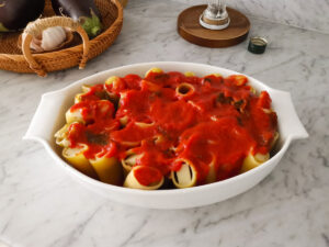 Sicilian stuffed baked paccheri