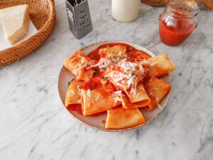 sorrentina paccheri with tomato basil and mozzarella (14)