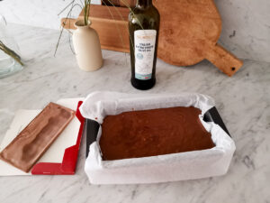 Italian chocolate cake with olive oil