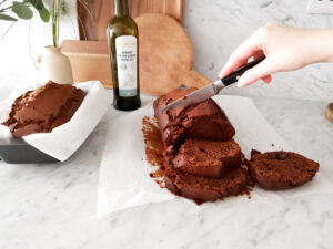 Italian chocolate cake with olive oil