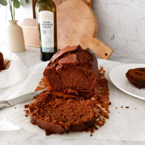 Italian chocolate cake with olive oil