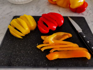 roasted peppers in olive oil and garlic