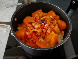 baked pumpkin rice