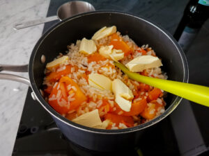 baked pumpkin rice