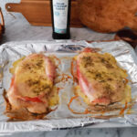 cheesy chicken Valdostana