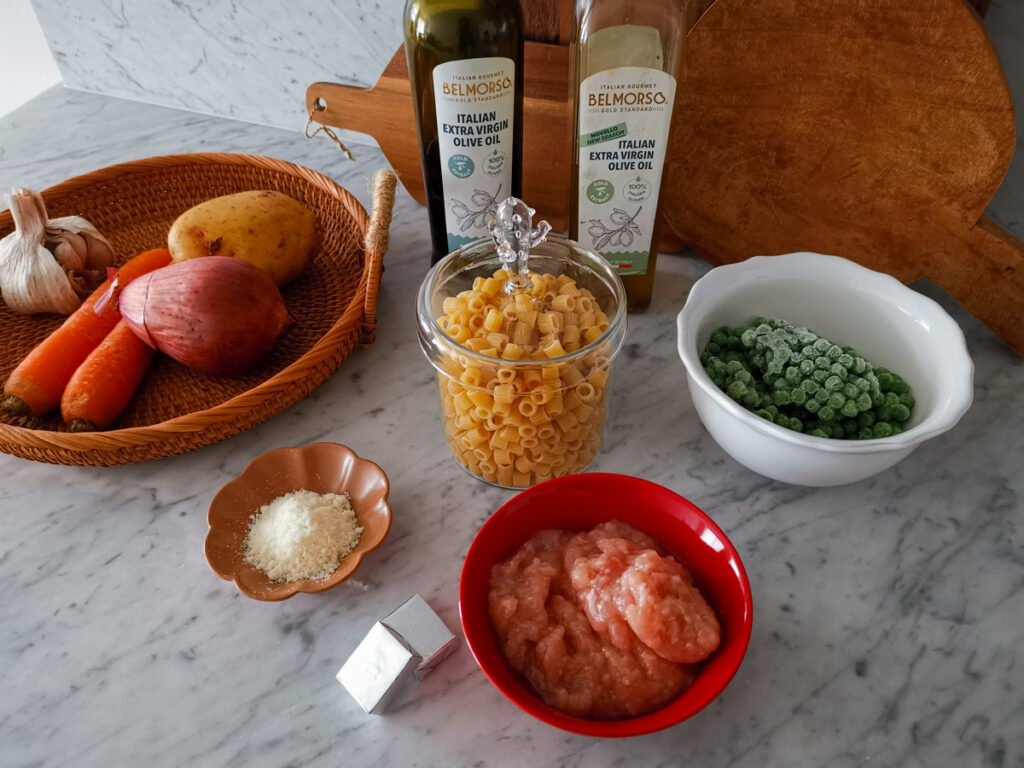 chicken vegetable pasta soup