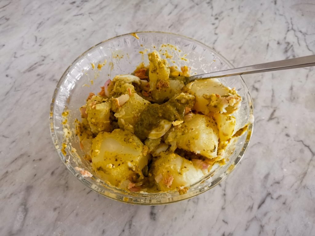 pistachio pesto potato salad