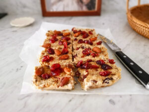 no bake almond butter bars