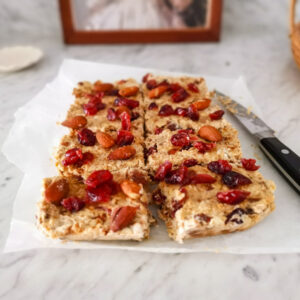 no bake almond butter bars