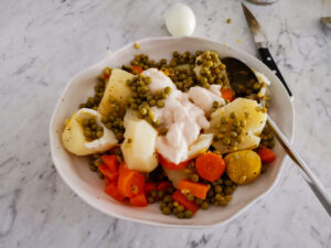 easy Italian salad with mayonnaise
