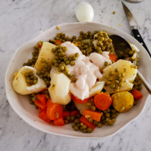 easy Italian salad with mayonnaise