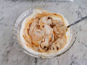 Salted caramel protein yogurt bark
