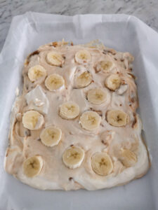 Salted caramel protein yogurt bark